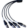 Ethernet RJ45 a 4Cannel XLR Cabo de cobra